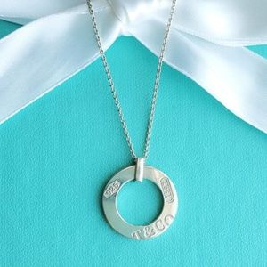 Tiffany & Co Sterling Silver 1837 Pendant Necklace